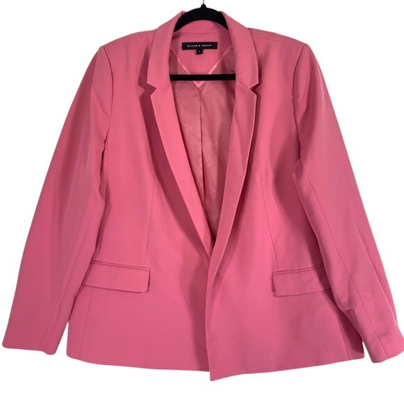 plus size pink open front blazer top size 18 Willow & thread - Picture 6 of 16